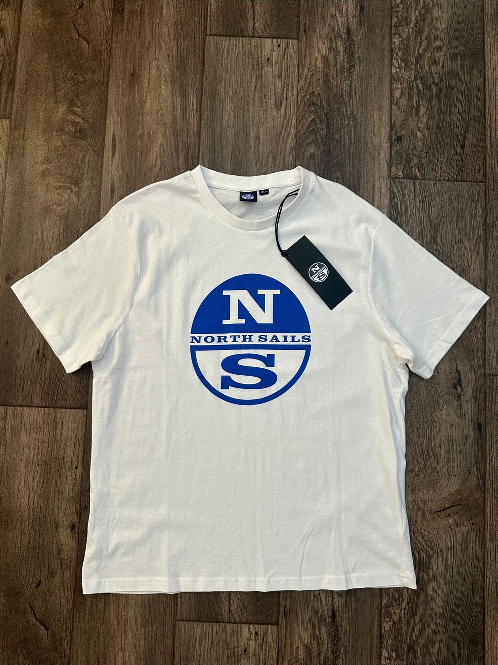 North Sails Graphic Short Sleeves T-Shirt Men’s Size M White Blue